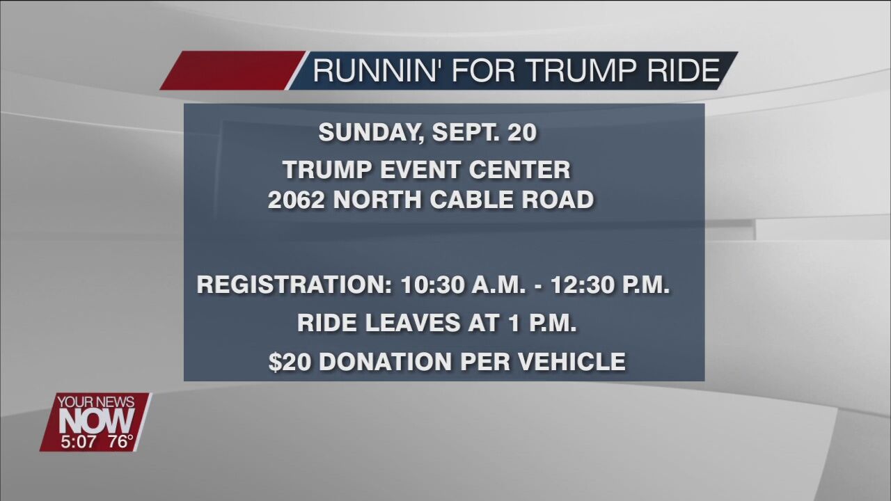 Allen County Republican Party holding an upcoming "Runnin' for Trump" ride